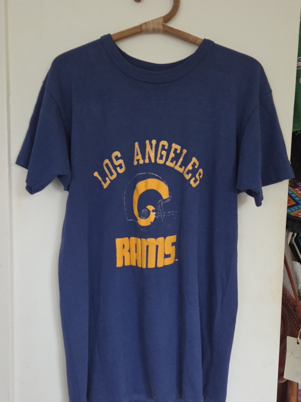Champion Los Angeles Rams Navy Blue Tee Champion Size M/L